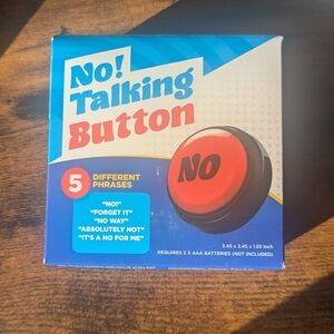 No Talking Button with 5 Phrases